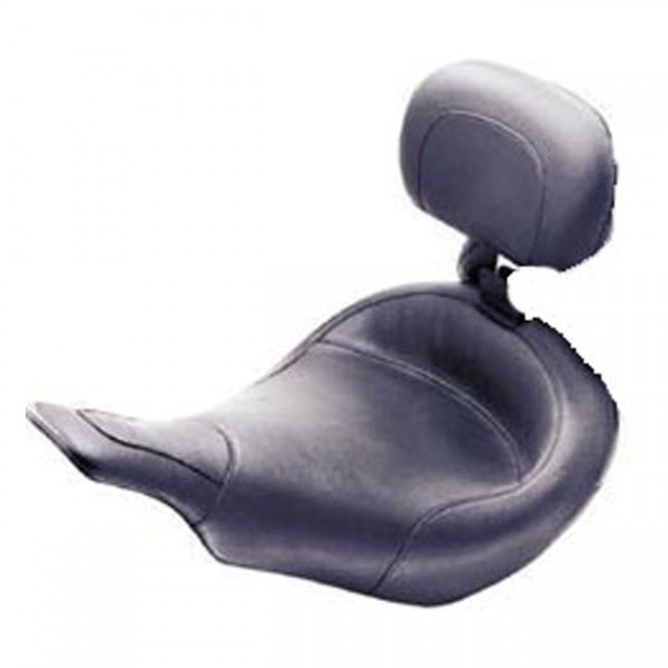 MUSTANG Seat Mustang, Standard Touring solo seat. With rider backrest - 97-07 FLHT, FLTR (NU)