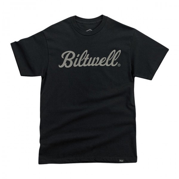 BILTWELL t-shirt Script Grey in black