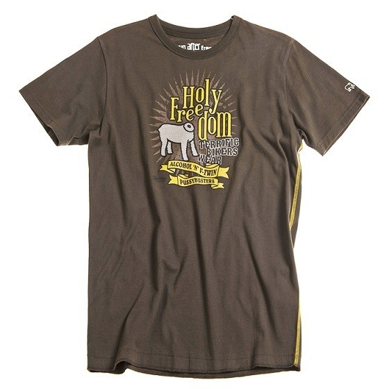 HOLY FREEDOM T-Shirt Brown - brown