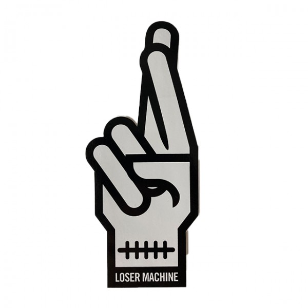 LOSER MACHINE COMPANY Sticker Suicide Finger large