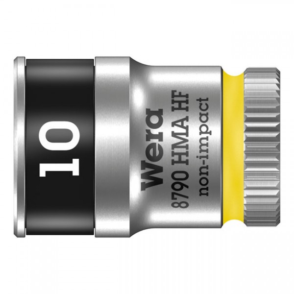 WERA Tools Zyklop 1/4&quot; socket with holding function Metric 10.0 - Hex bolts and nuts
