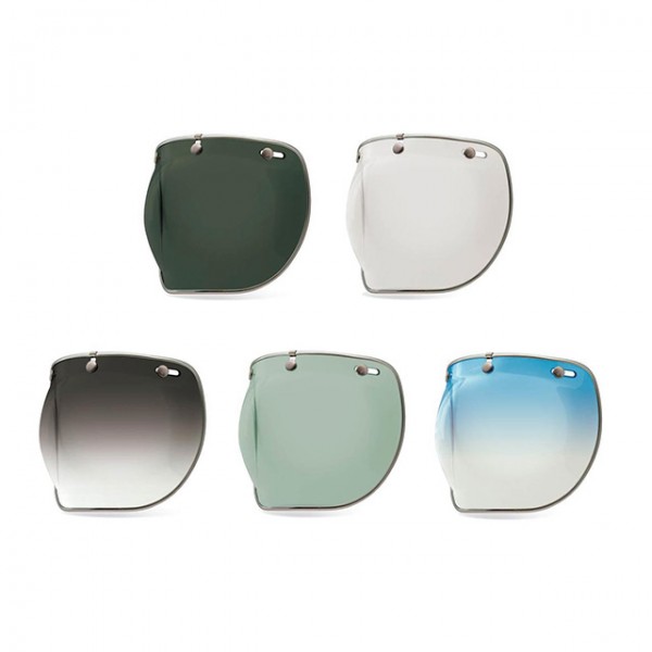 BELL visor 3 Snap Bubble Deluxe with chrome trim