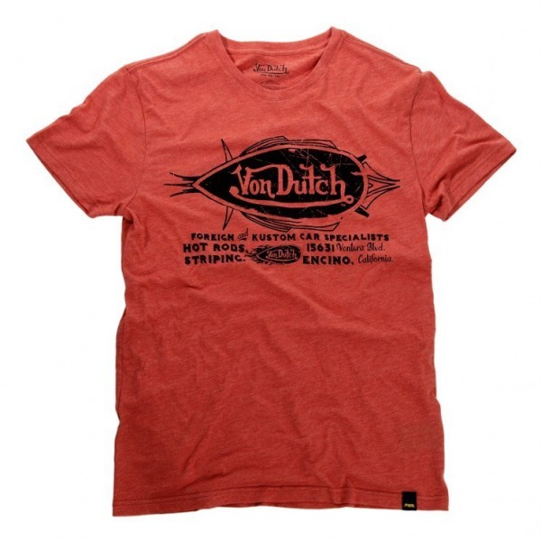 VON DUTCH T-Shirt - &quot;Kustom&quot; - red