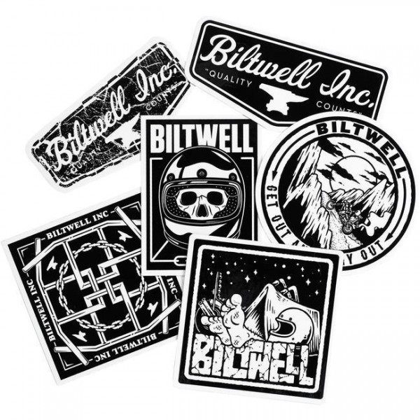 BILTWELL Stickers VNM Sticker Pack - 6 pieces