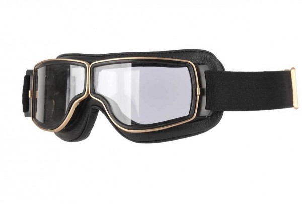AVIATOR Goggles T2 black gold clear