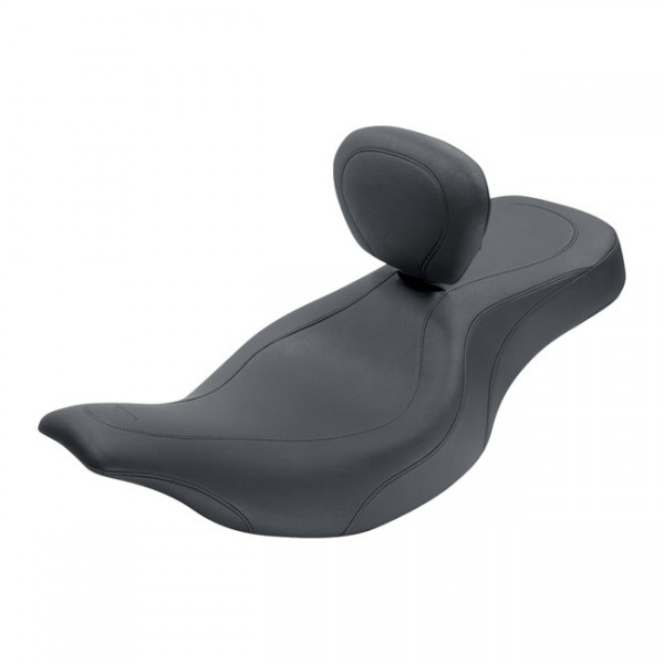 MUSTANG Seat Mustang, Wide Tripper 2-up one-piece seat, with backrest - 97-07 FLHT, FLTR (NU)