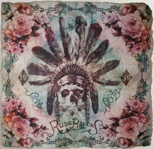 RUDE RIDERS Scarf Indian 59 - 140 x 130 cm