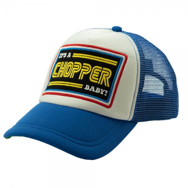 13 1/2 MAGAZINE IACB Trucker Hat in blue and white
