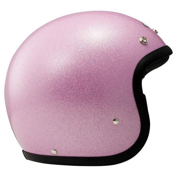 DMD Vintage Glitter Pink Open Face Helmet