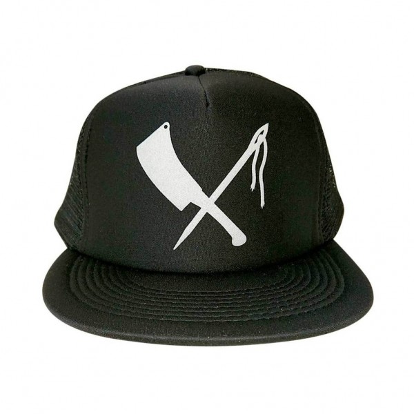 Rusty Butcher Hat Mesh Logo black