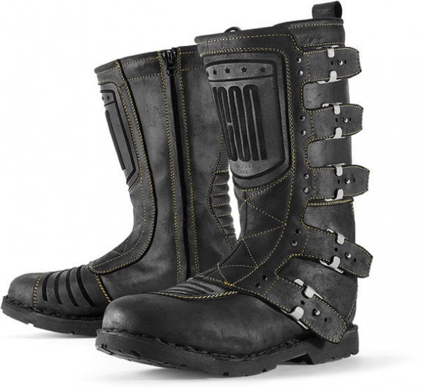 ICON 1000 Women&#039;s Motorcycle Boots - &quot;Elsinore&quot; - black