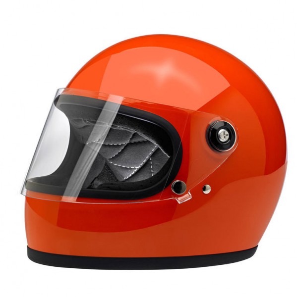 Biltwell Gringo S Helmet Hazard Orange ECE DOT