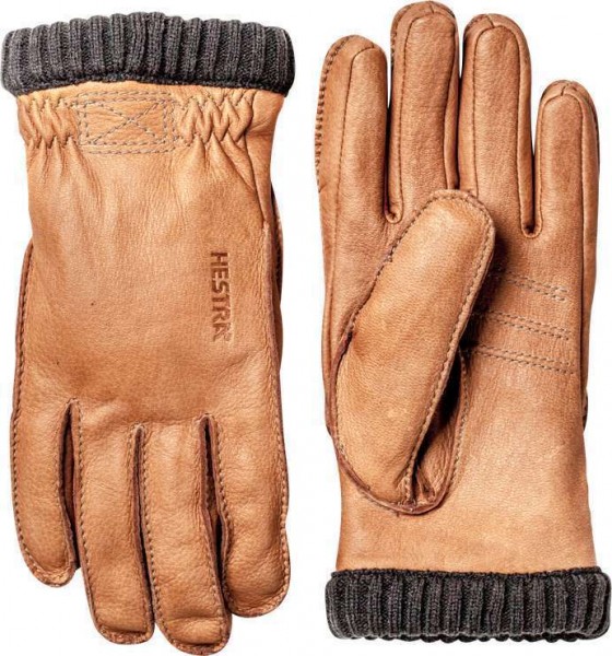 HESTRA Gloves Deerskin Primaloft Rib - cork