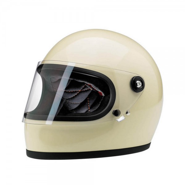 Biltwell Helmet Full Face Vintage Gringo S Vintage White with ECE and DOT