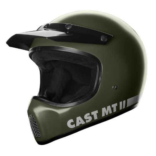 CAST MT II Matt Military Green Motorcycle Helmet