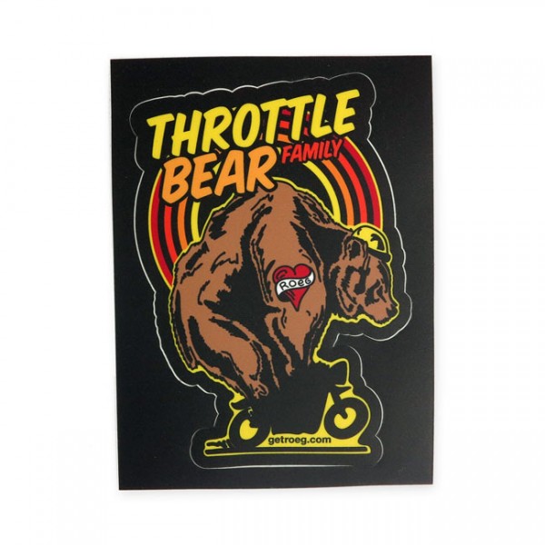ROEG Sticker - Throttle Bear&quot;