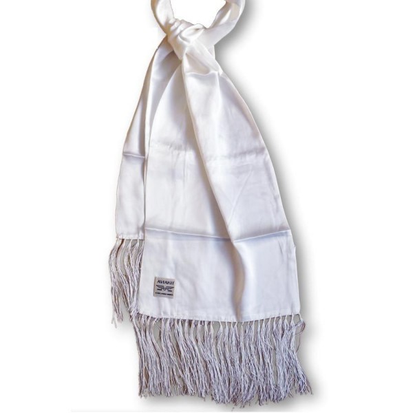 LEWIS LEATHERS Scarf - &quot;Aviakit&quot; - white