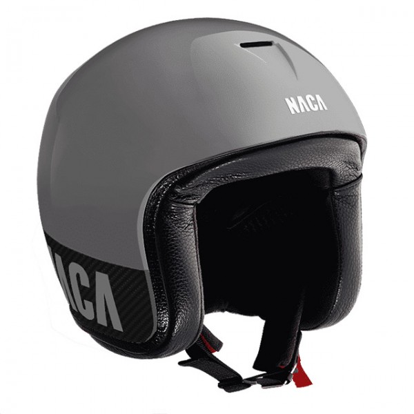 NACA open face helmet Riviera in grey