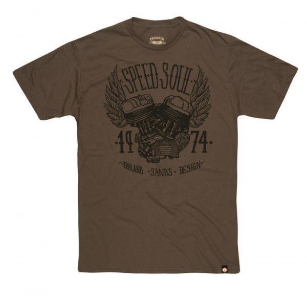 ROLAND SANDS T-Shirt Speed Soul - army-green