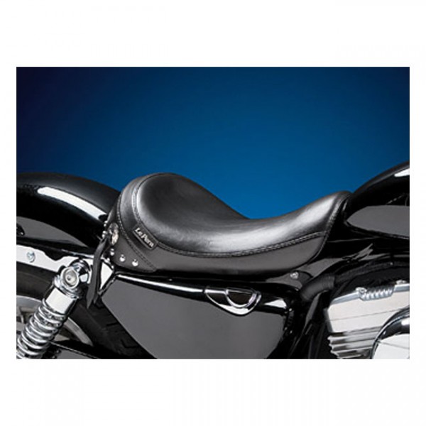 LEPERA Seat LePera, Sanora solo seat. Smooth with skirt. Gel - 04-20 XL (excl. 07-09 XL) with 4.5 gallon fuel tank
