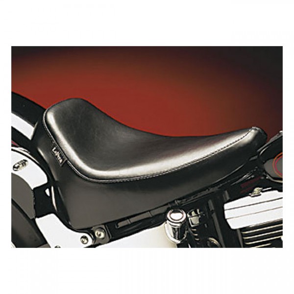 LEPERA Seat LePera, Silhouette Deluxe solo seat. Smooth. Gel - 00-07 Softail (excl. FXSTD Deuce) with up to 150mm tires, frame mounted