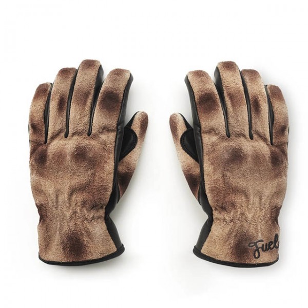 FUEL Gloves Track in Brown and Black