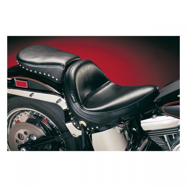 LEPERA Seat LePera, Monterey solo seat. Smooth with skirt - 84-99 Softail (NU)