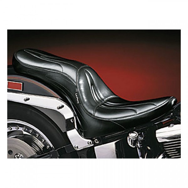 LEPERA Seat LePera, Sorrento 2-up seat - 00-17 Softail (excl. Deuce, FXS, FLS/S) with up to 150mm tire (NU)