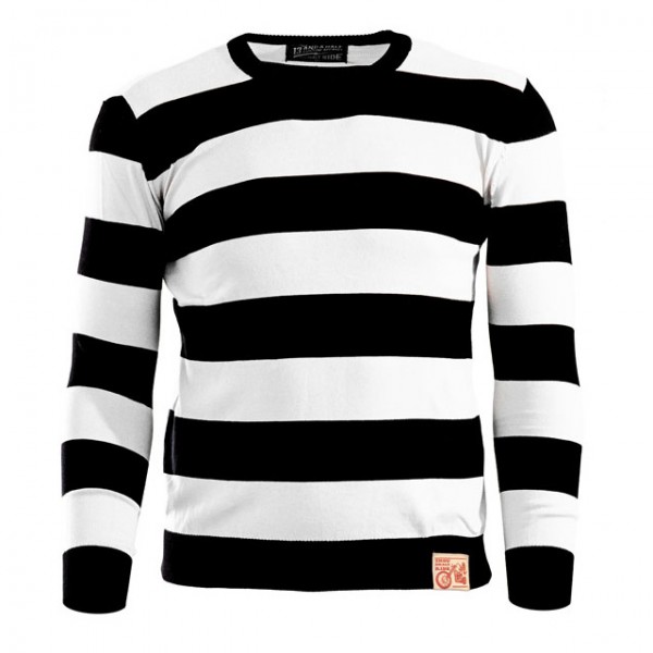 13 1/2 Magazine Sweater Outlaw black and white