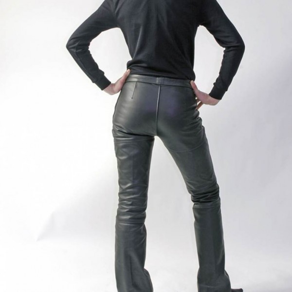 DAVIDA Women&#039;s Leather Pants Mk1 - black